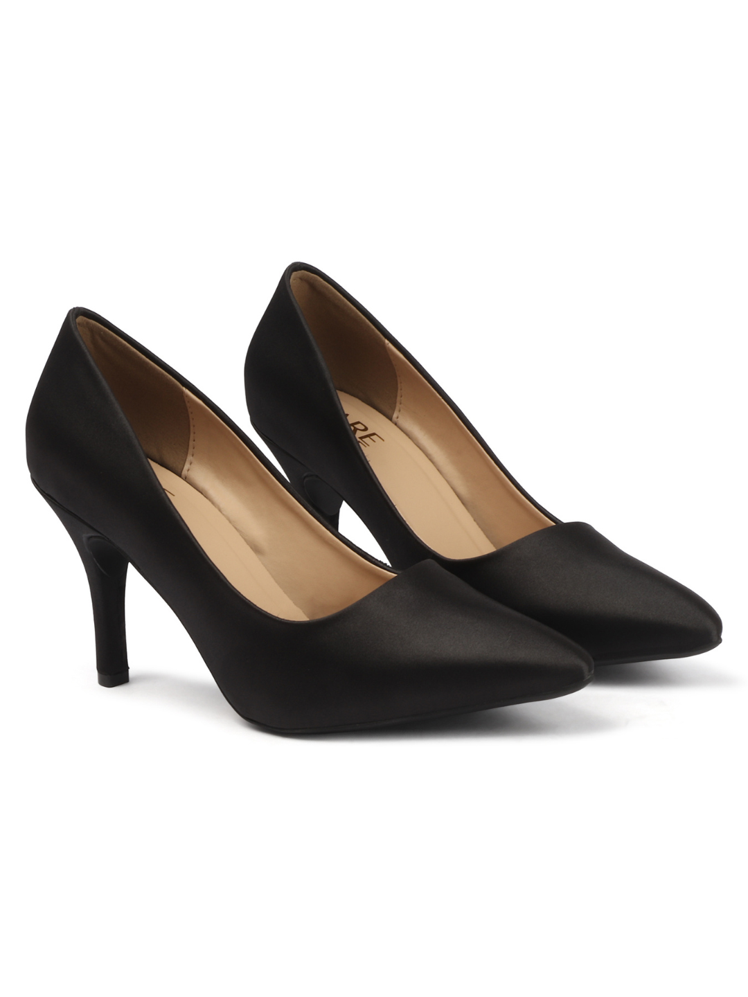 Satin Poise Pump - Black
