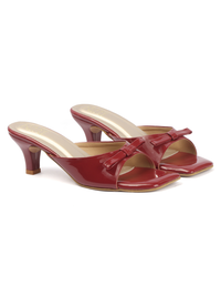 Bow Knot Heel - Cherry