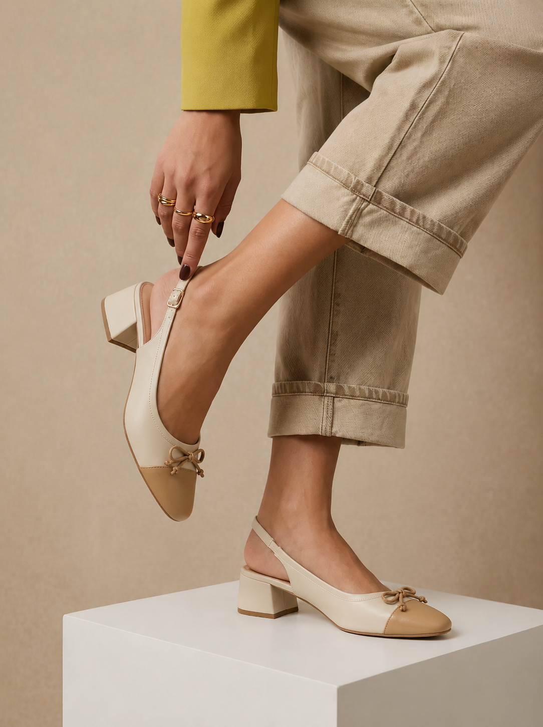 Tip Dip - Cream/White