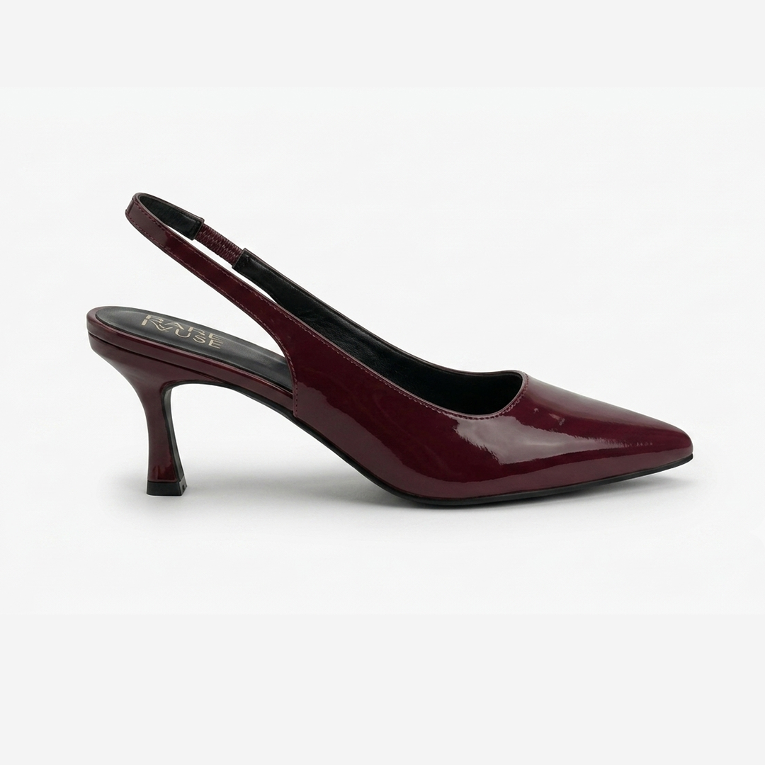 Siren Slingback - Burgundy